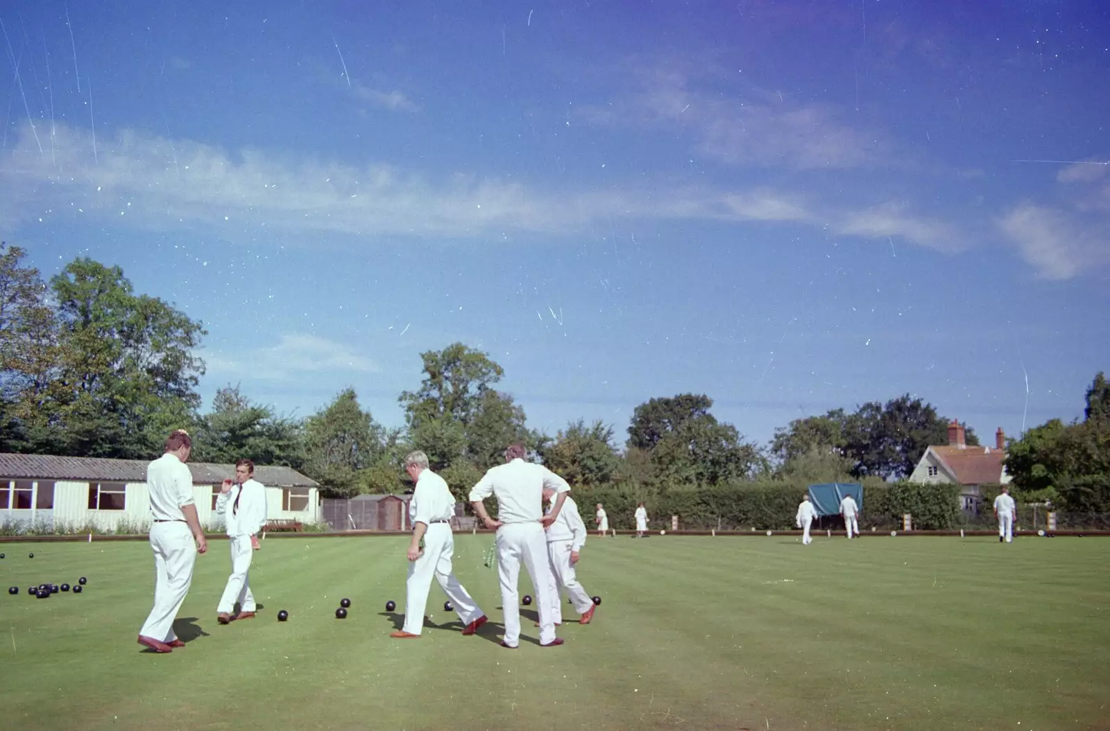 Down at the Eye bowls club, from Cider Making With Geoff and Brenda, Stuston, Suffolk - 10th September 1998