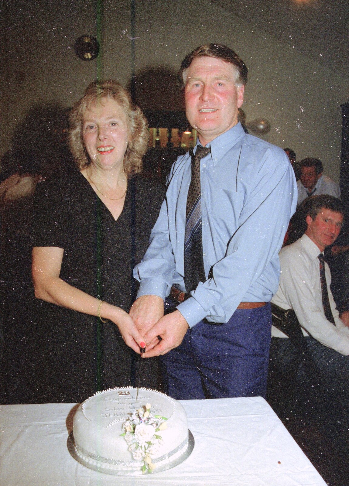 Jean and Bernie celebrate their anniversary from Cider Making With Geoff and Brenda, Stuston, Suffolk - 10th September 1998