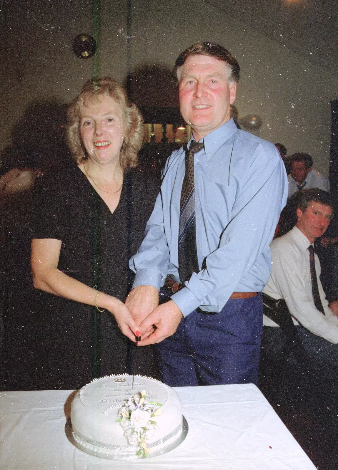 Jean and Bernie celebrate their anniversary, from Cider Making With Geoff and Brenda, Stuston, Suffolk - 10th September 1998