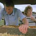 Intensive apple squashing, Cider Making With Geoff and Brenda, Stuston, Suffolk - 10th September 1998