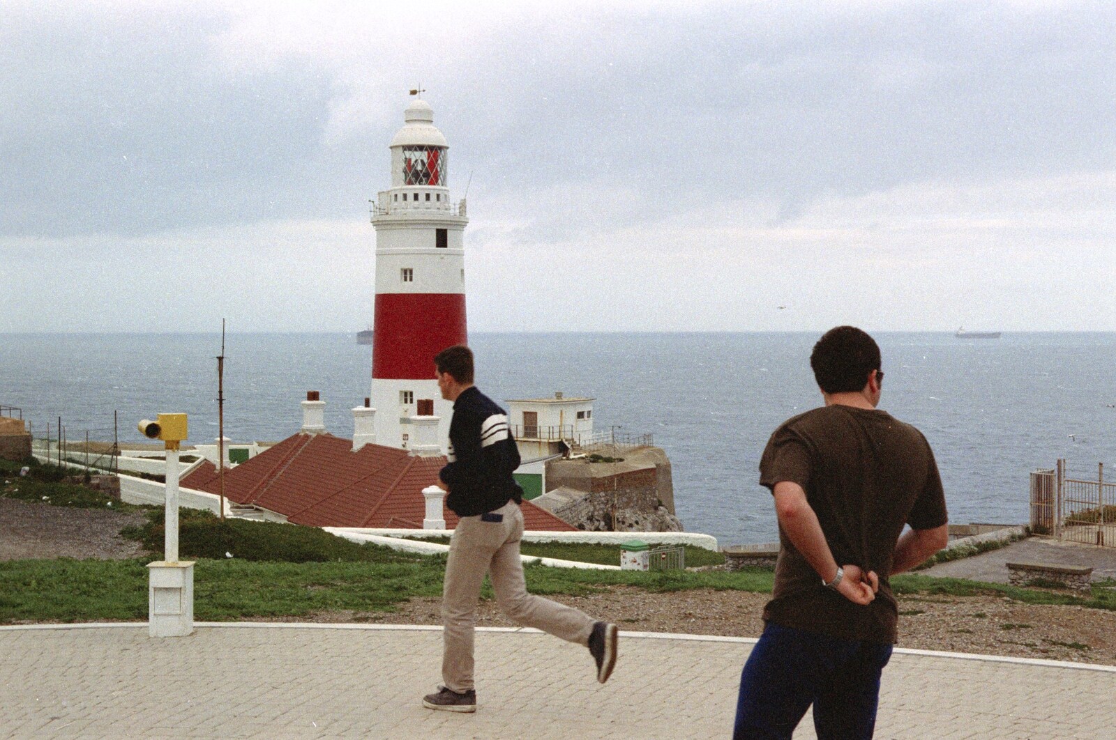 Jon Segger and Jason by the lighthouse from The CISU Massive do Malaga, Spain - November 14th 1998