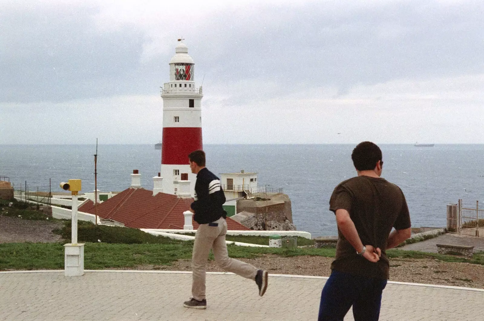 Jon Segger and Jason by the lighthouse, from The CISU Massive do Malaga, Spain - November 14th 1998