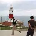 Jon Segger and Jason by the lighthouse, The CISU Massive do Malaga, Spain - November 14th 1998