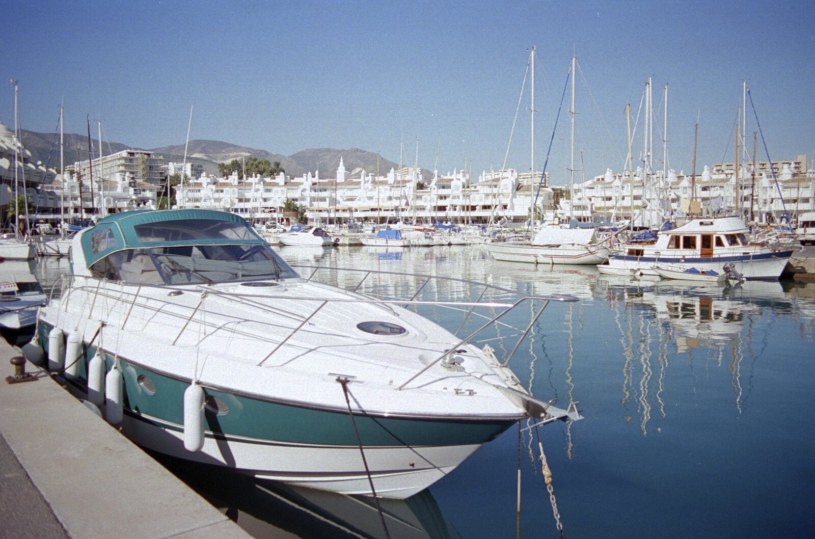 A luxury motor cruiser from The CISU Massive do Malaga, Spain - November 14th 1998
