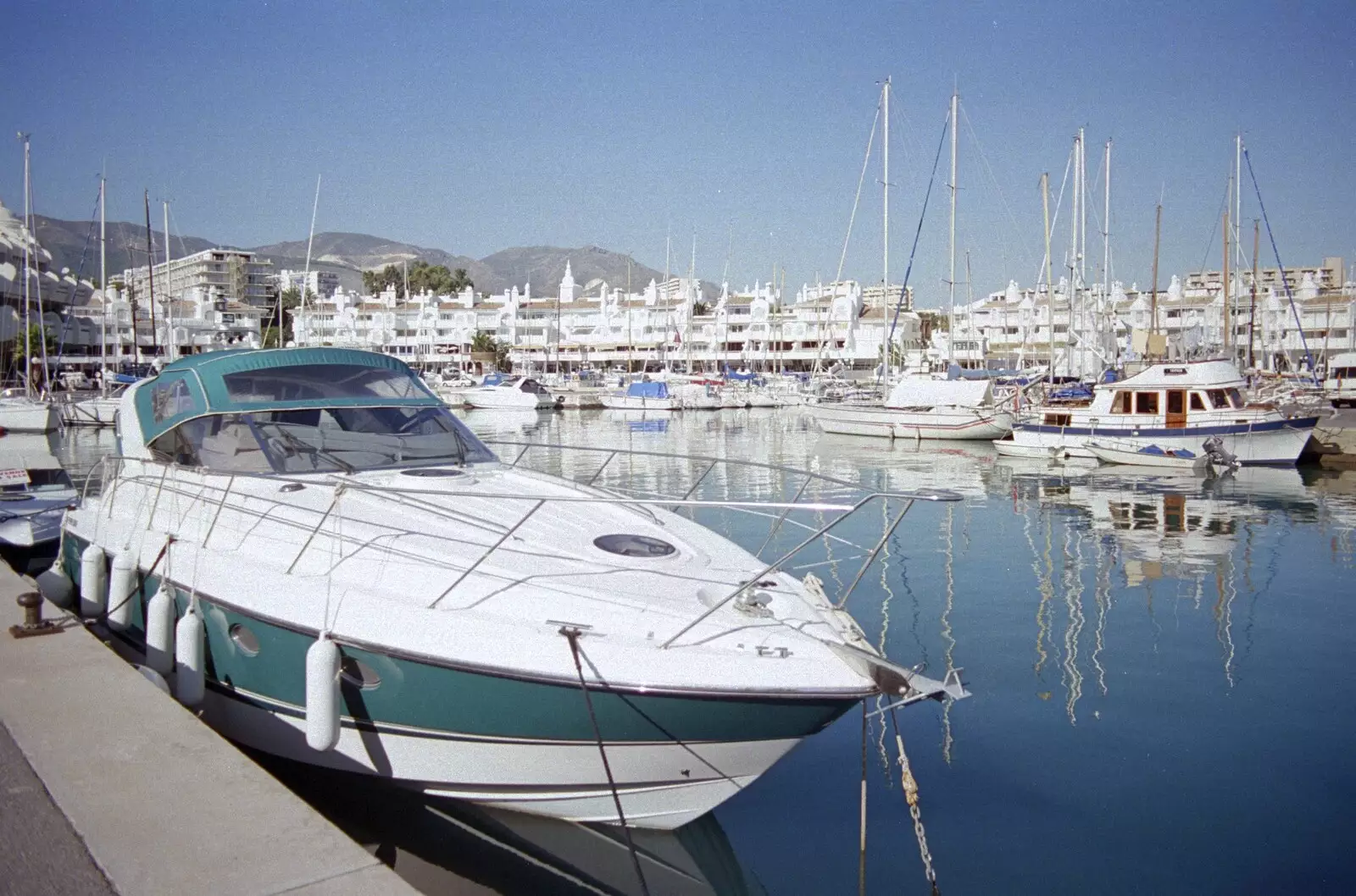 A luxury motor cruiser, from The CISU Massive do Malaga, Spain - November 14th 1998