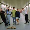 The gang pause for a subway photo, The CISU Massive do Malaga, Spain - November 14th 1998
