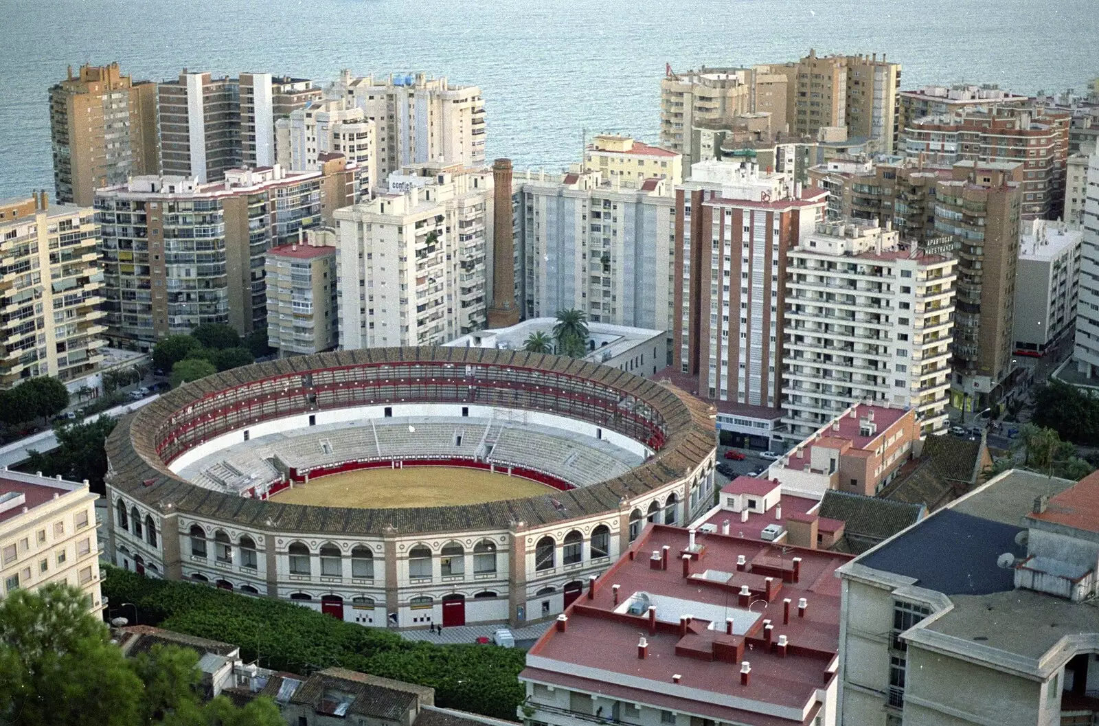 The Málaga bull ring, from The CISU Massive do Malaga, Spain - November 14th 1998