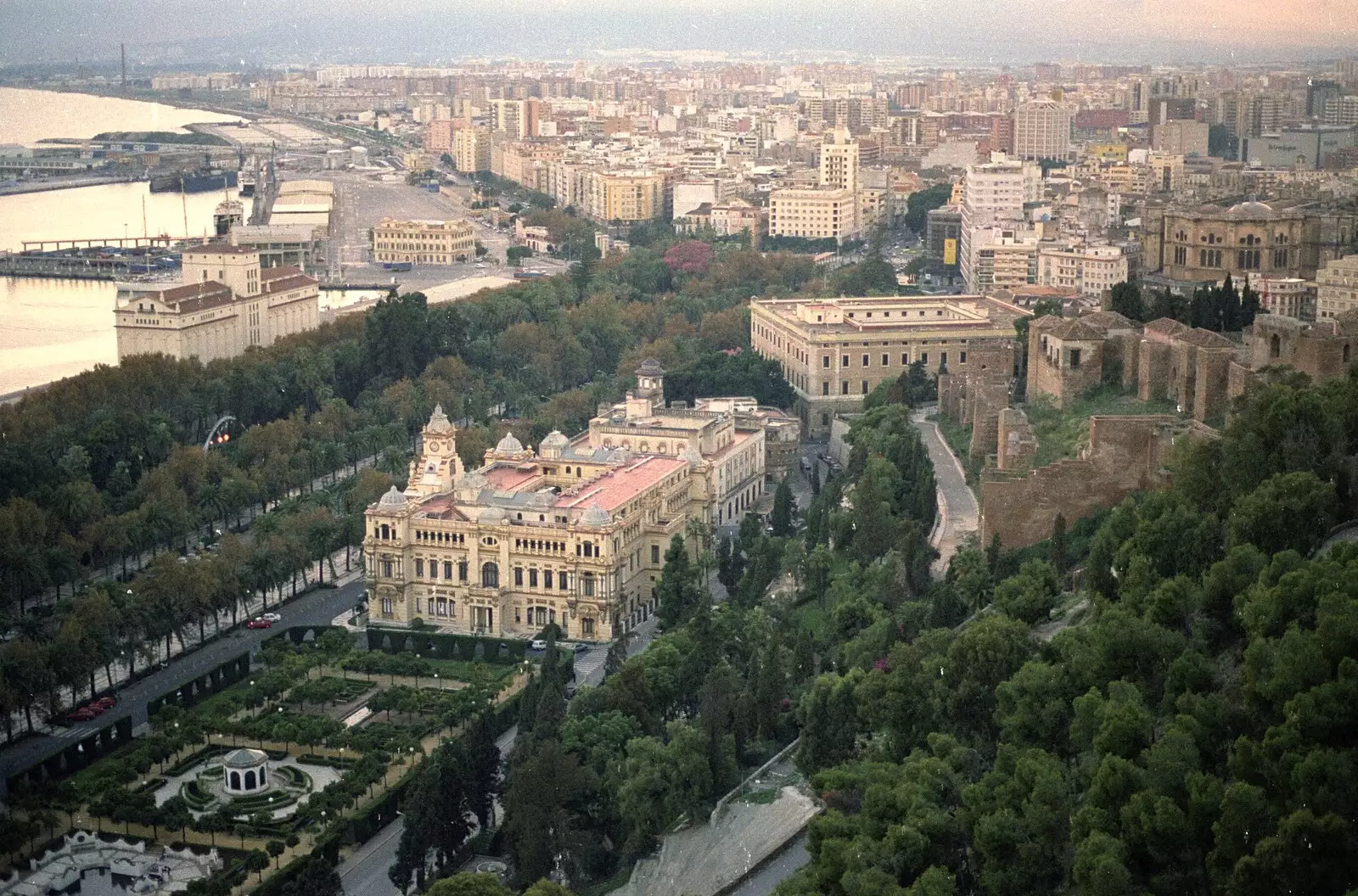 Old town Málaga, from The CISU Massive do Malaga, Spain - November 14th 1998