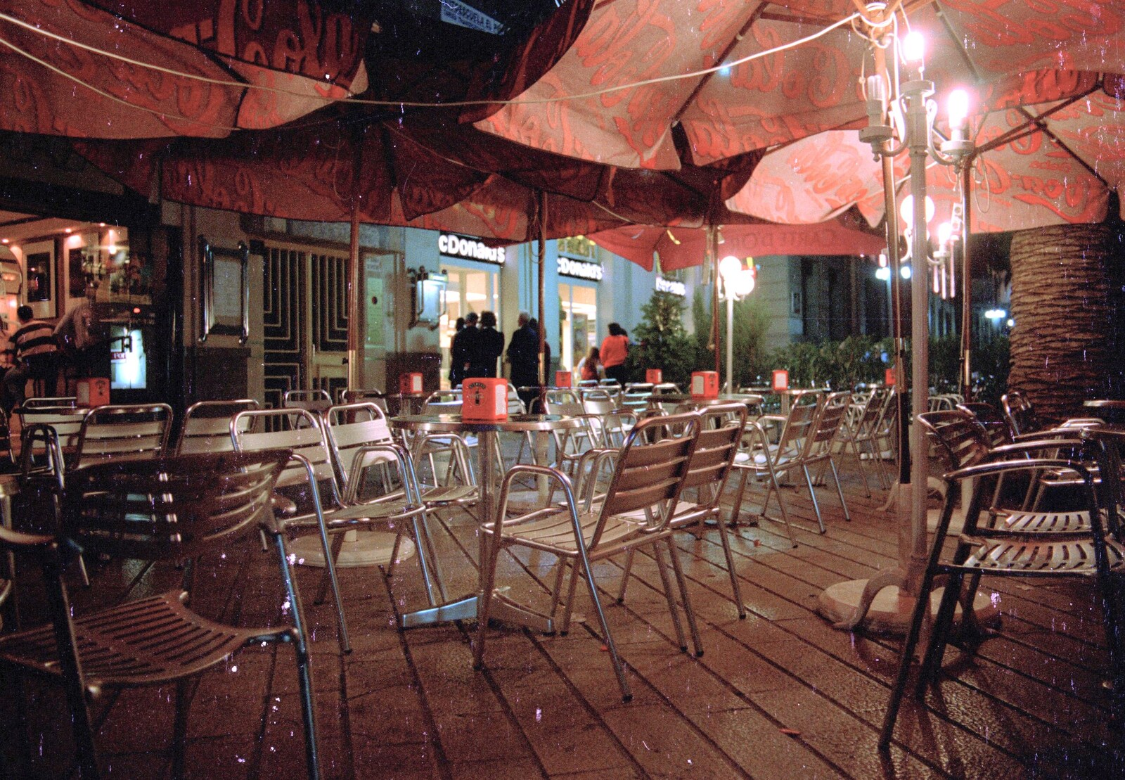 Café life and the ever-present Mickey D's from The CISU Massive do Malaga, Spain - November 14th 1998