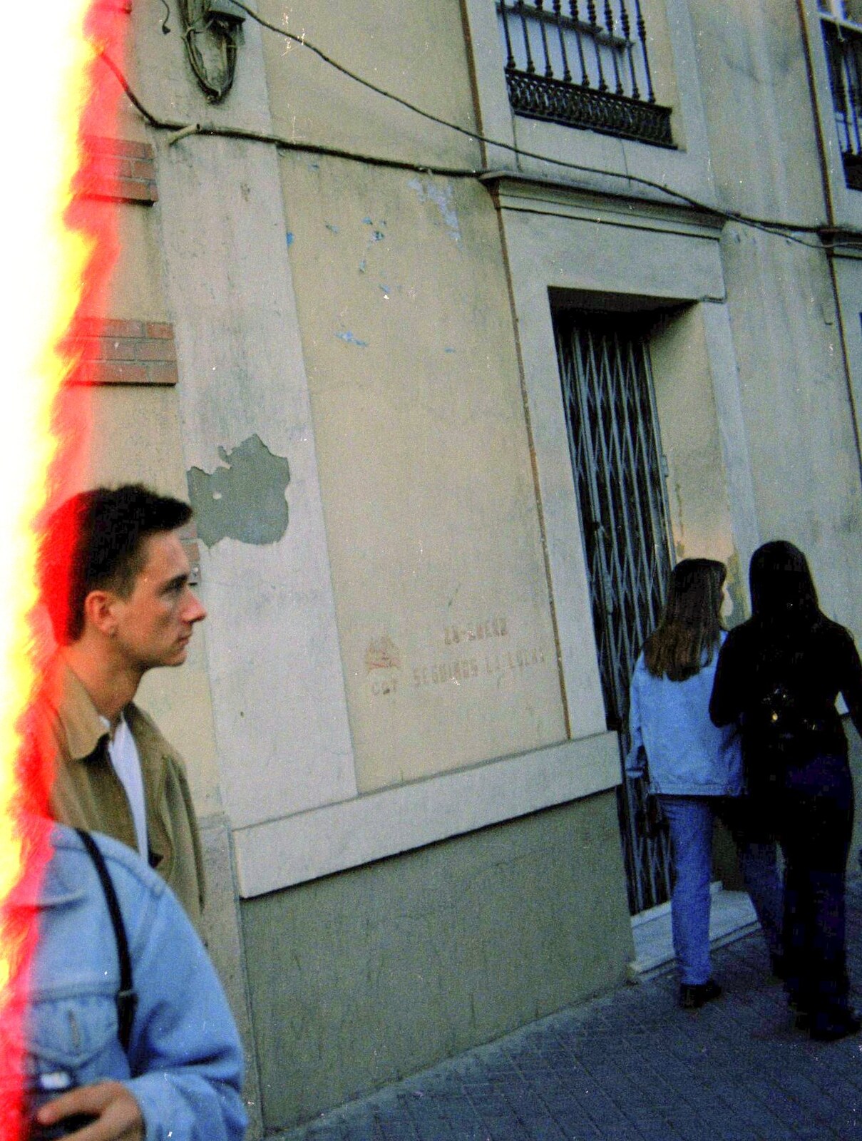 Andrew on the streets of Málaga from The CISU Massive do Malaga, Spain - November 14th 1998