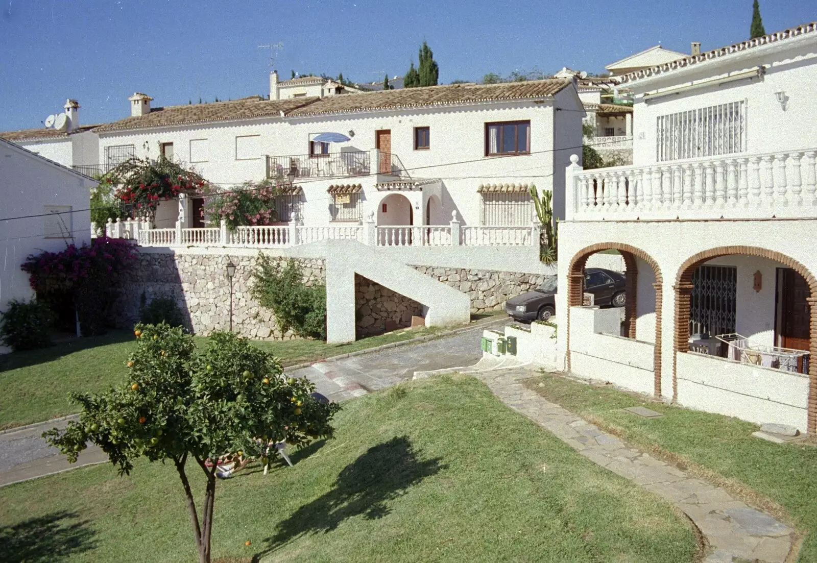 Our villa, right, from The CISU Massive do Malaga, Spain - November 14th 1998