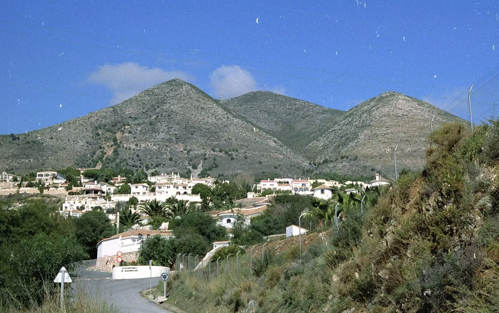 Cone-shaped hills, from The CISU Massive do Malaga, Spain - November 14th 1998