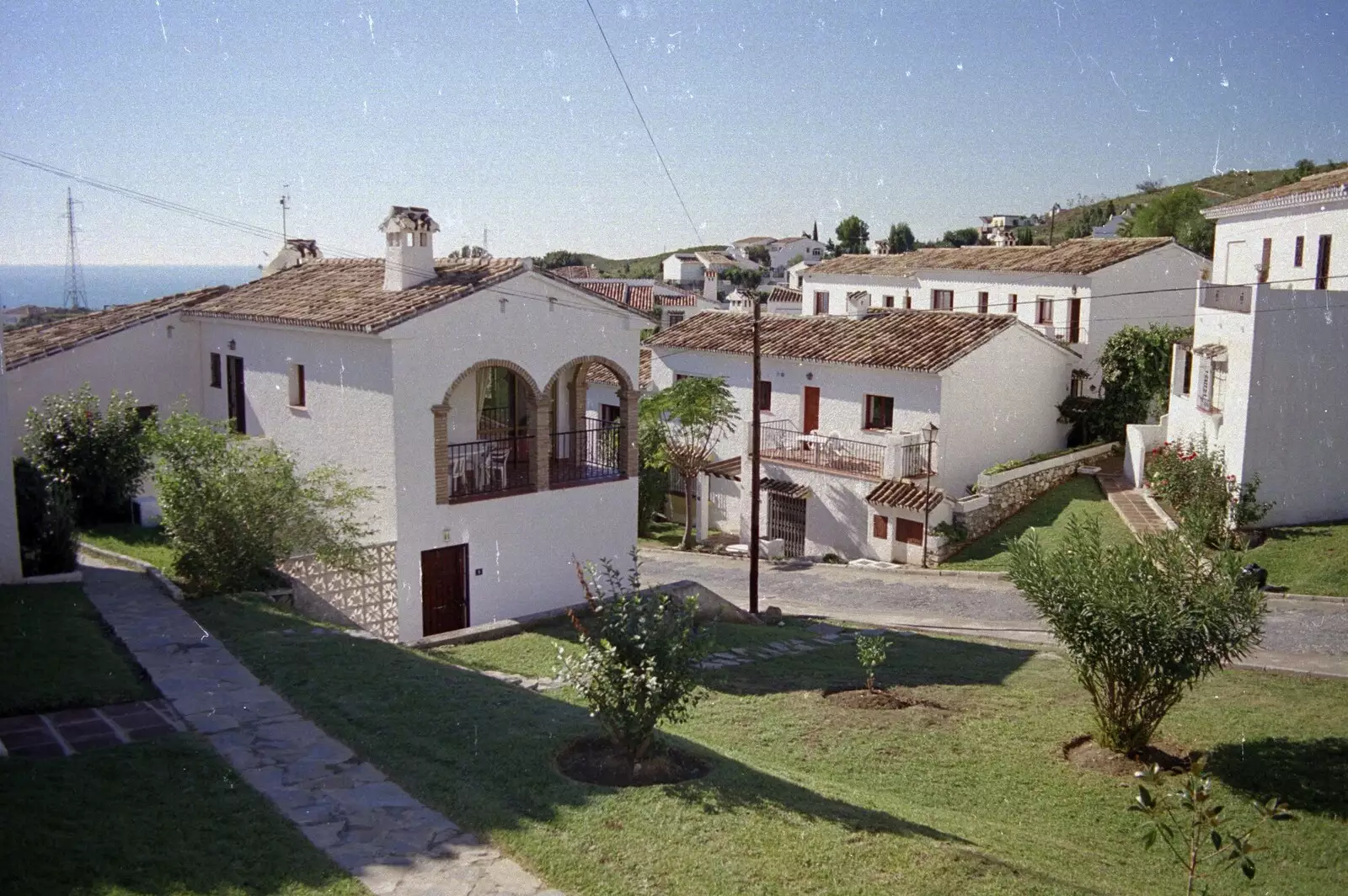 The apartments up the hill, from The CISU Massive do Malaga, Spain - November 14th 1998