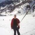 Nosher on a button lift, Skiing With Sean, Chamonix, Haute-Savoie, France - 15th March 1999