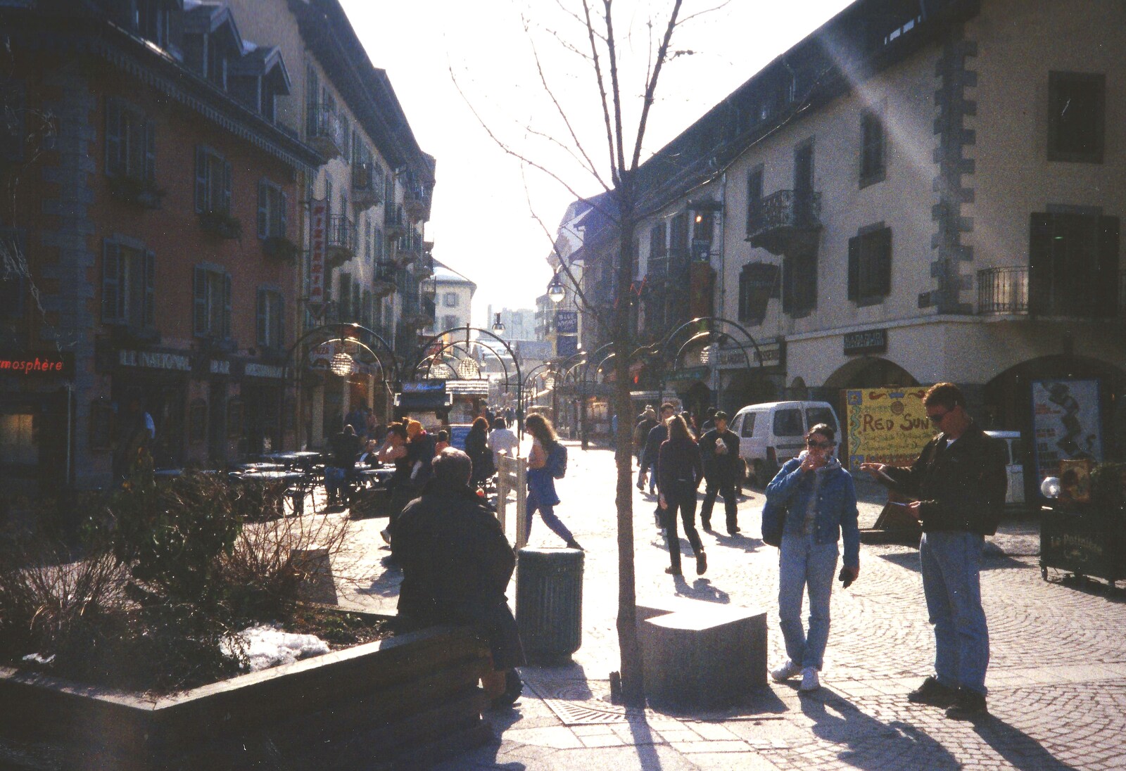 Skiing With Sean, Chamonix, Haute-Savoie, France - 15th March 1999: Downtown Chamonix
