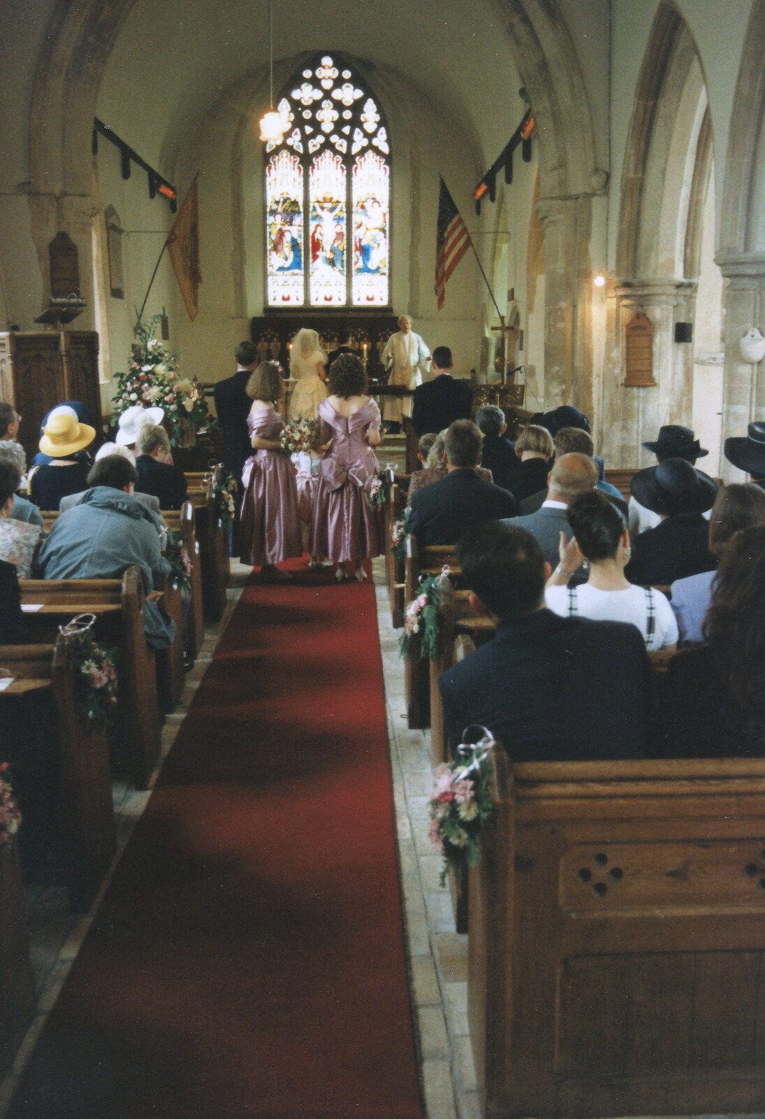 The wedding service occurs from Debbie's Wedding, Suffolk - 12th June 1999