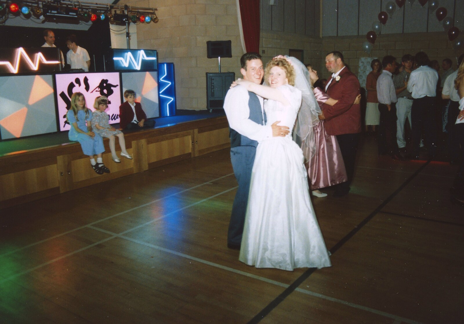 The first dance goes off from Debbie's Wedding, Suffolk - 12th June 1999