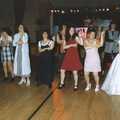 Some sort of wedding dancing occurs, Debbie's Wedding, Suffolk - 12th June 1999