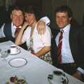 Bernie with his mate Russell and wife, Debbie's Wedding, Suffolk - 12th June 1999