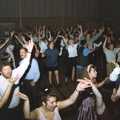 Mass dancing in a sports hall, Debbie's Wedding, Suffolk - 12th June 1999