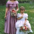 Lindsay and another bridesmaid, Debbie's Wedding, Suffolk - 12th June 1999