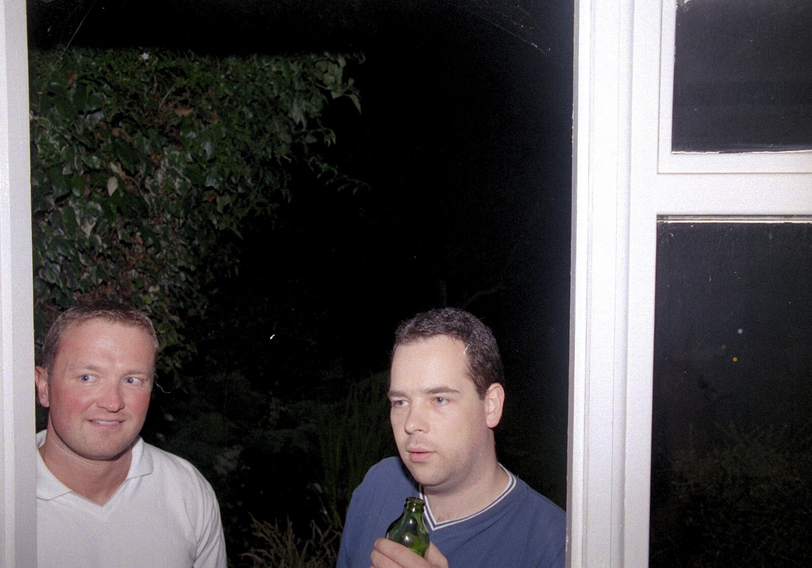 Mark Fox and Russell Drake from A Mortlock Barbeque and a CISU Party, Suffolk - 11th July 1999