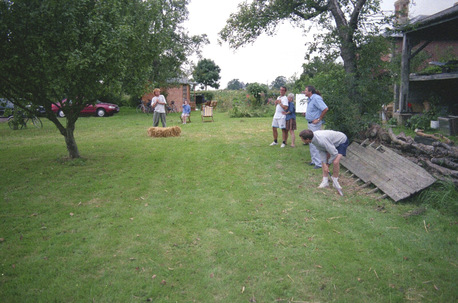 Apple waits for a ball from A Mortlock Barbeque and a CISU Party, Suffolk - 11th July 1999