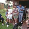 Hanging out in the summer-house, A Mortlock Barbeque and a CISU Party, Suffolk - 11th July 1999