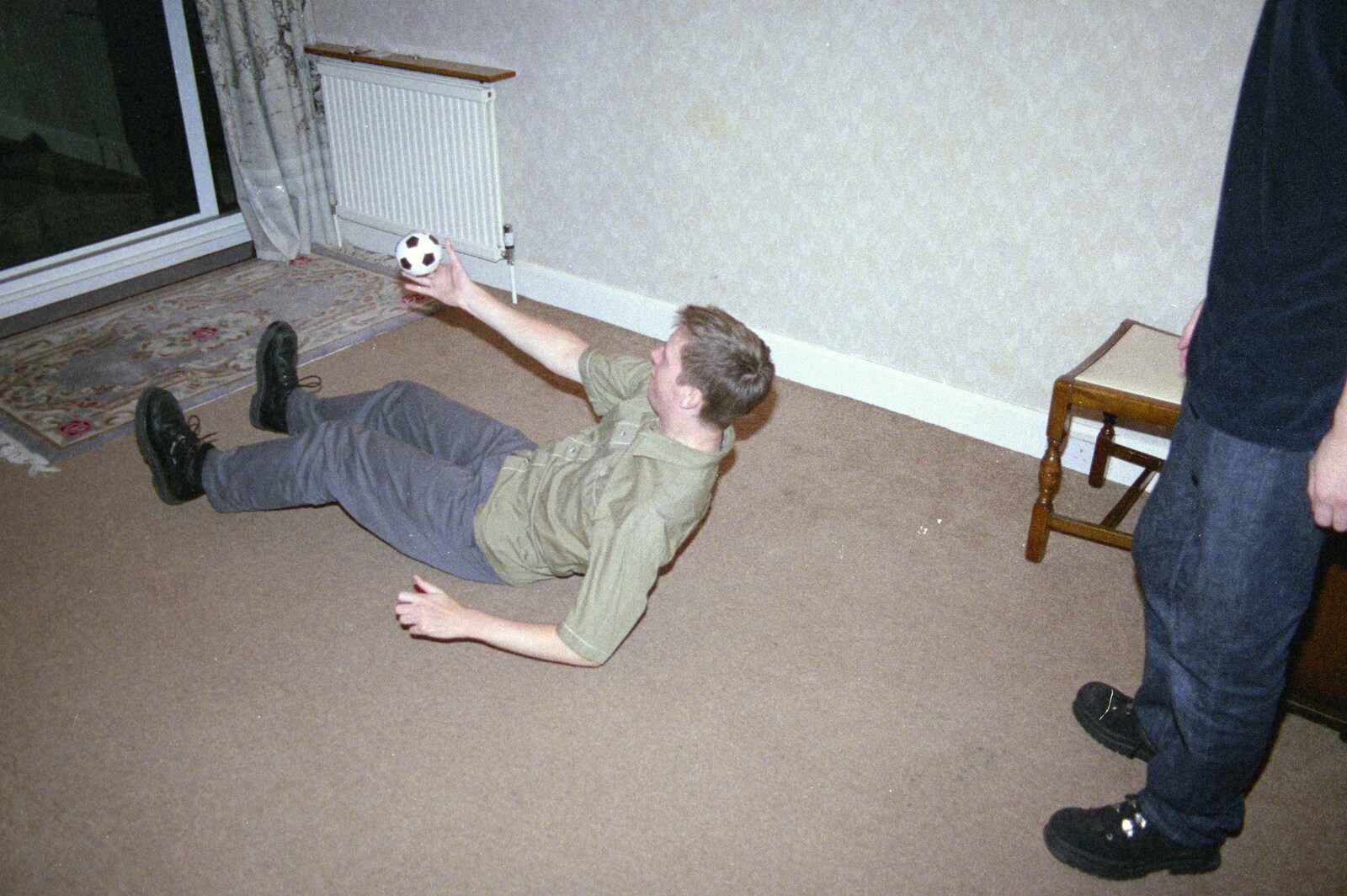 Micro football kickabout from A Mortlock Barbeque and a CISU Party, Suffolk - 11th July 1999