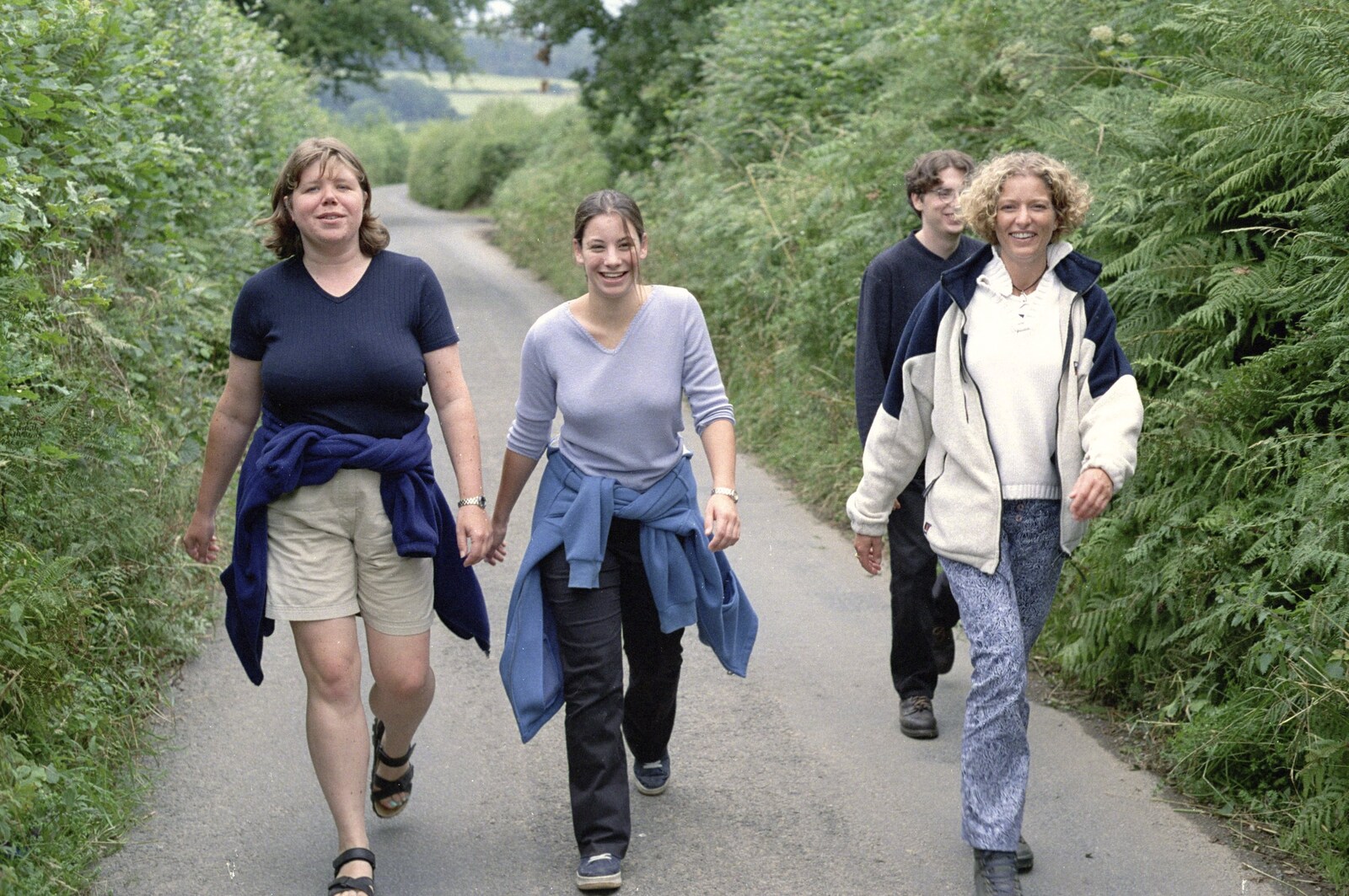 Heading off to the pub again from A Total Eclipse of the Sun, Hoo Meavy, Devon - 11th August 1999