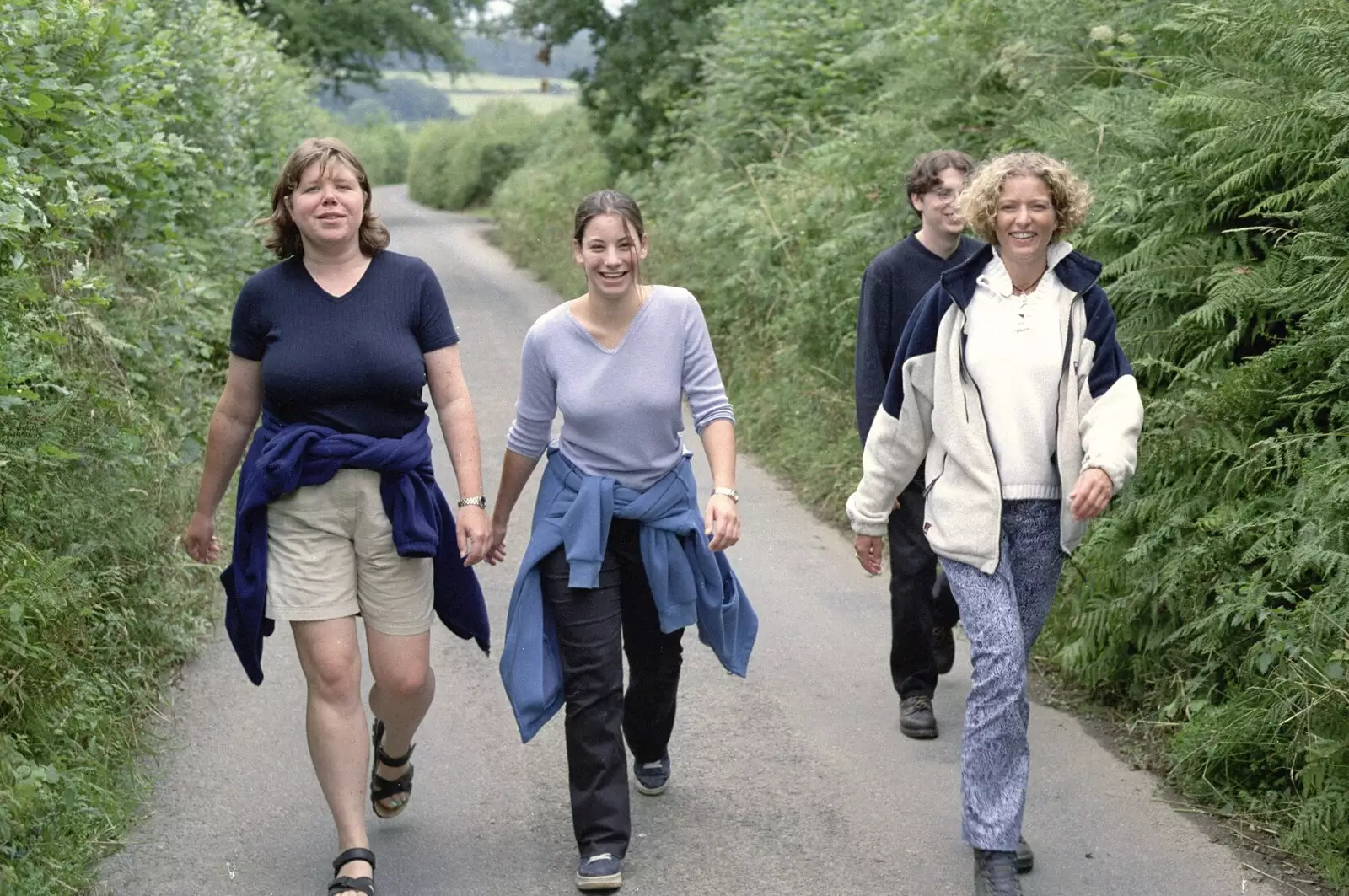 Heading off to the pub again, from A Total Eclipse of the Sun, Hoo Meavy, Devon - 11th August 1999