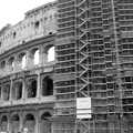 The Colosseum is covered in scaffolding, A Working Trip to Rome, Italy - 10th September 1999