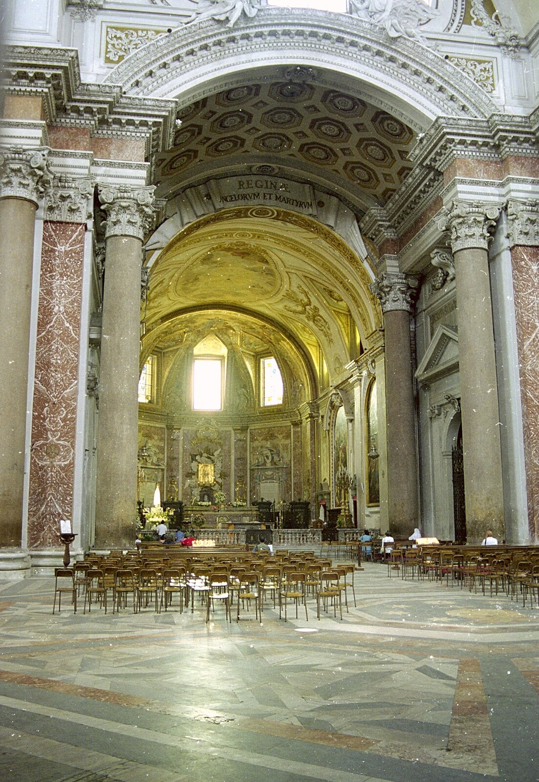 A crowd of chairs in St. Peter's from A Working Trip to Rome, Italy - 10th September 1999