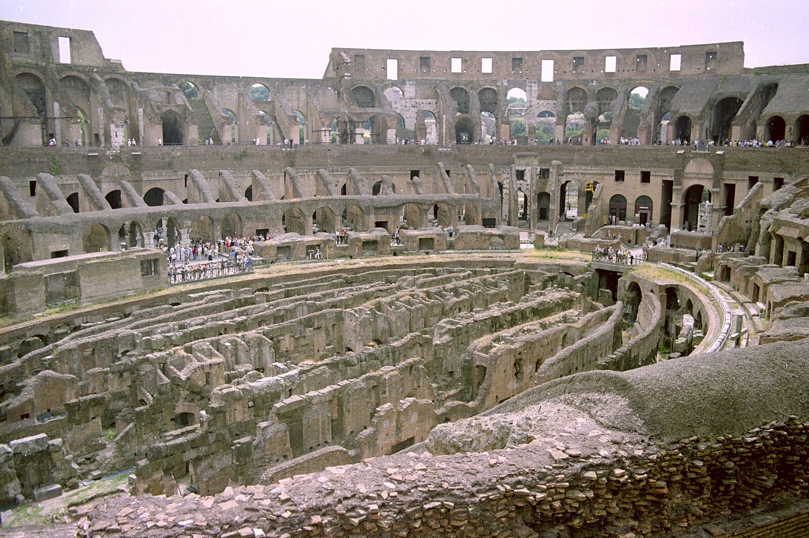 Another view inside the Colosseum from A Working Trip to Rome, Italy - 10th September 1999