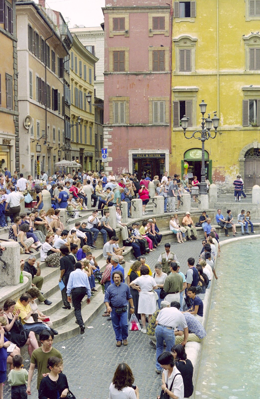 Crowds by the Trevi Fountain from A Working Trip to Rome, Italy - 10th September 1999