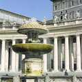 A fountain in St Peter's Square, Vatican, A Working Trip to Rome, Italy - 10th September 1999