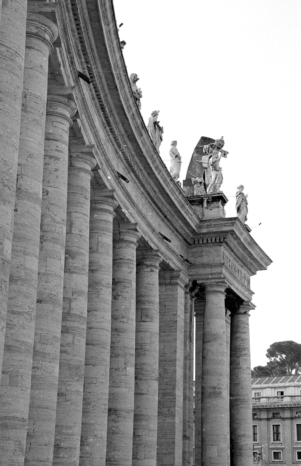 Columns around St. Peter's Square from A Working Trip to Rome, Italy - 10th September 1999
