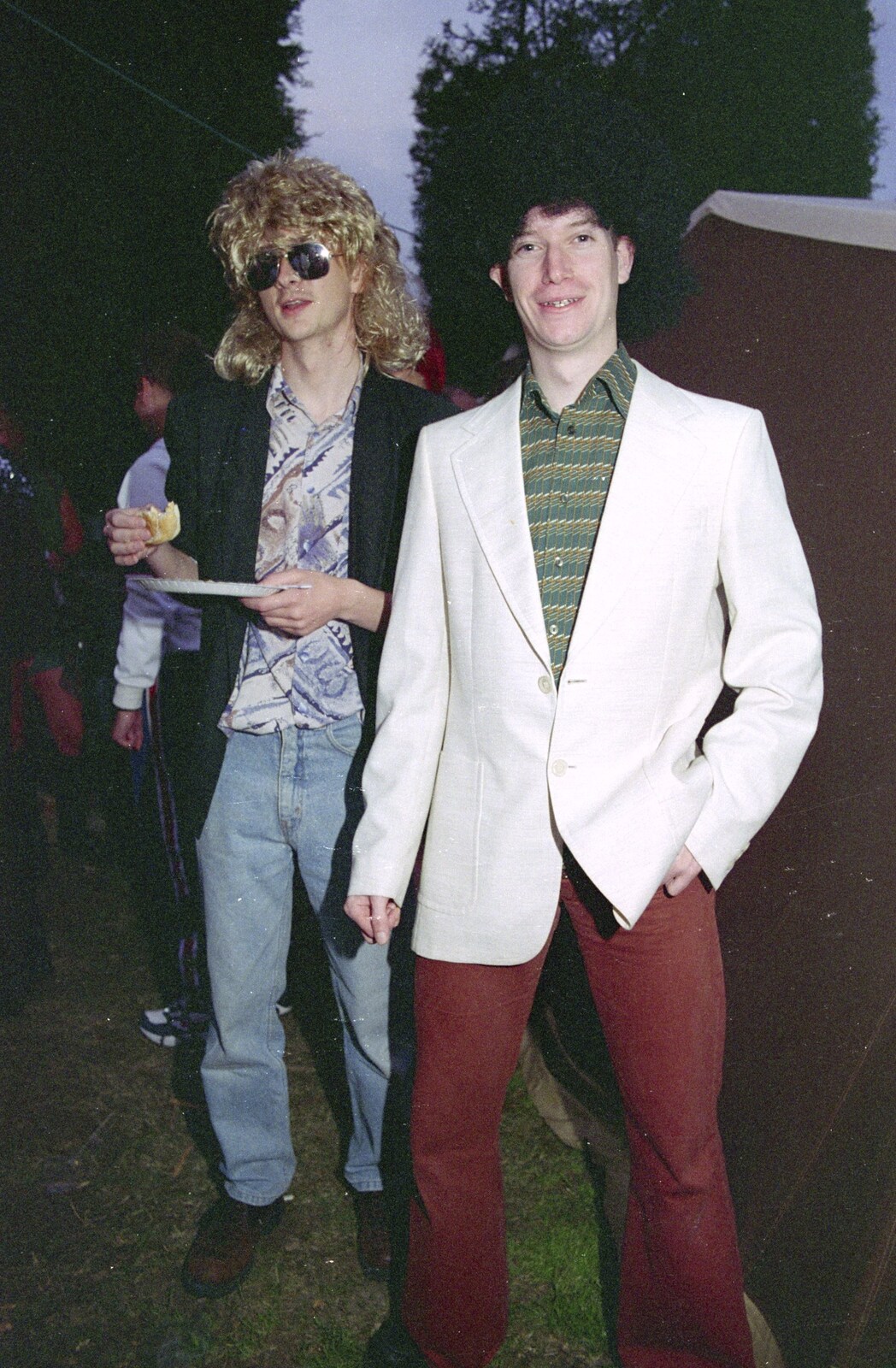 Andrew and Paul from "Dave's" CISU Fancy Dress Party, Finbar's Walk, Ipswich - 15th September 1999