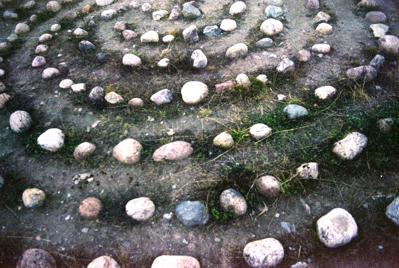 Pebble circle from A Trip to Rovaniemi and the Arctic Circle, Lapland, Finland - 28th November 1999