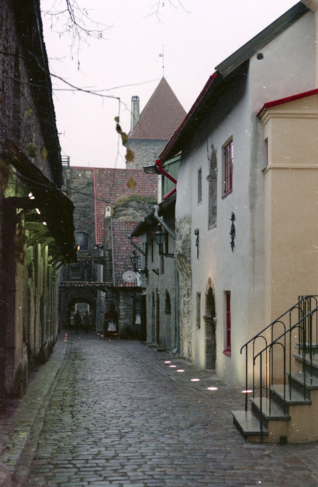 A Tallinn back-street near the city walls from A Day Trip to Tallinn, Estonia - 2nd December 1999