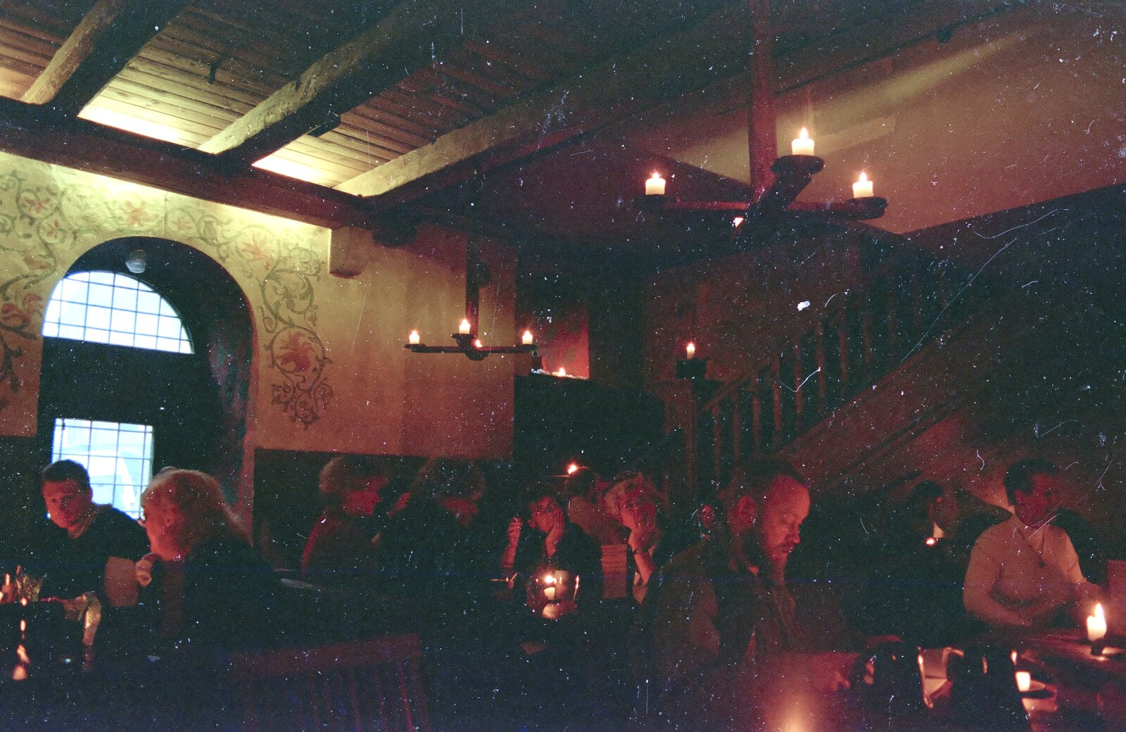 The candle-lit interior of Old Hansa restaurant from A Day Trip to Tallinn, Estonia - 2nd December 1999