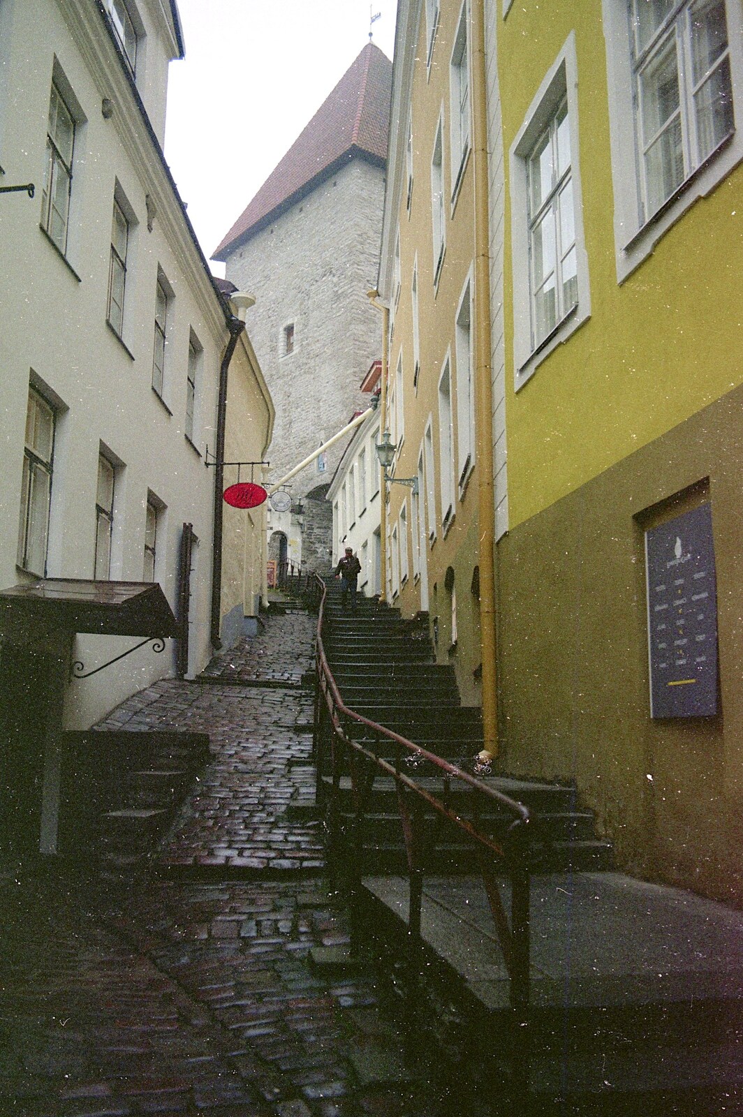Cobbled streets and steps from A Day Trip to Tallinn, Estonia - 2nd December 1999
