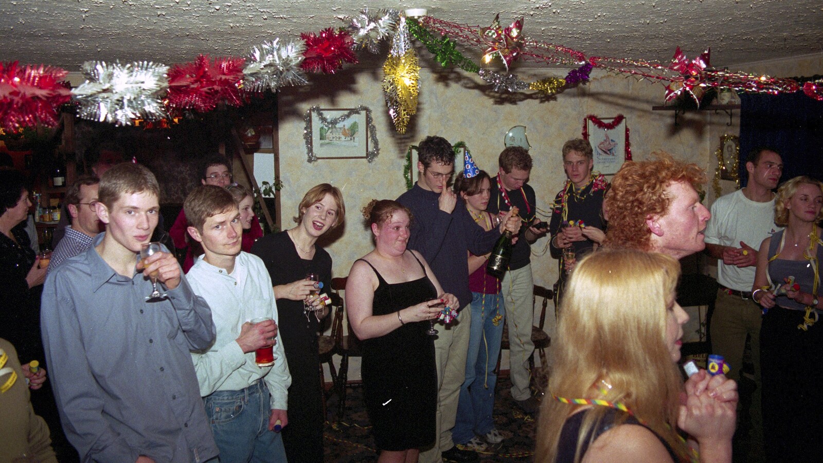 The Boy Phil and Ninja M from New Year's Eve at The Swan Inn, Brome, Suffolk - 31st December 1999