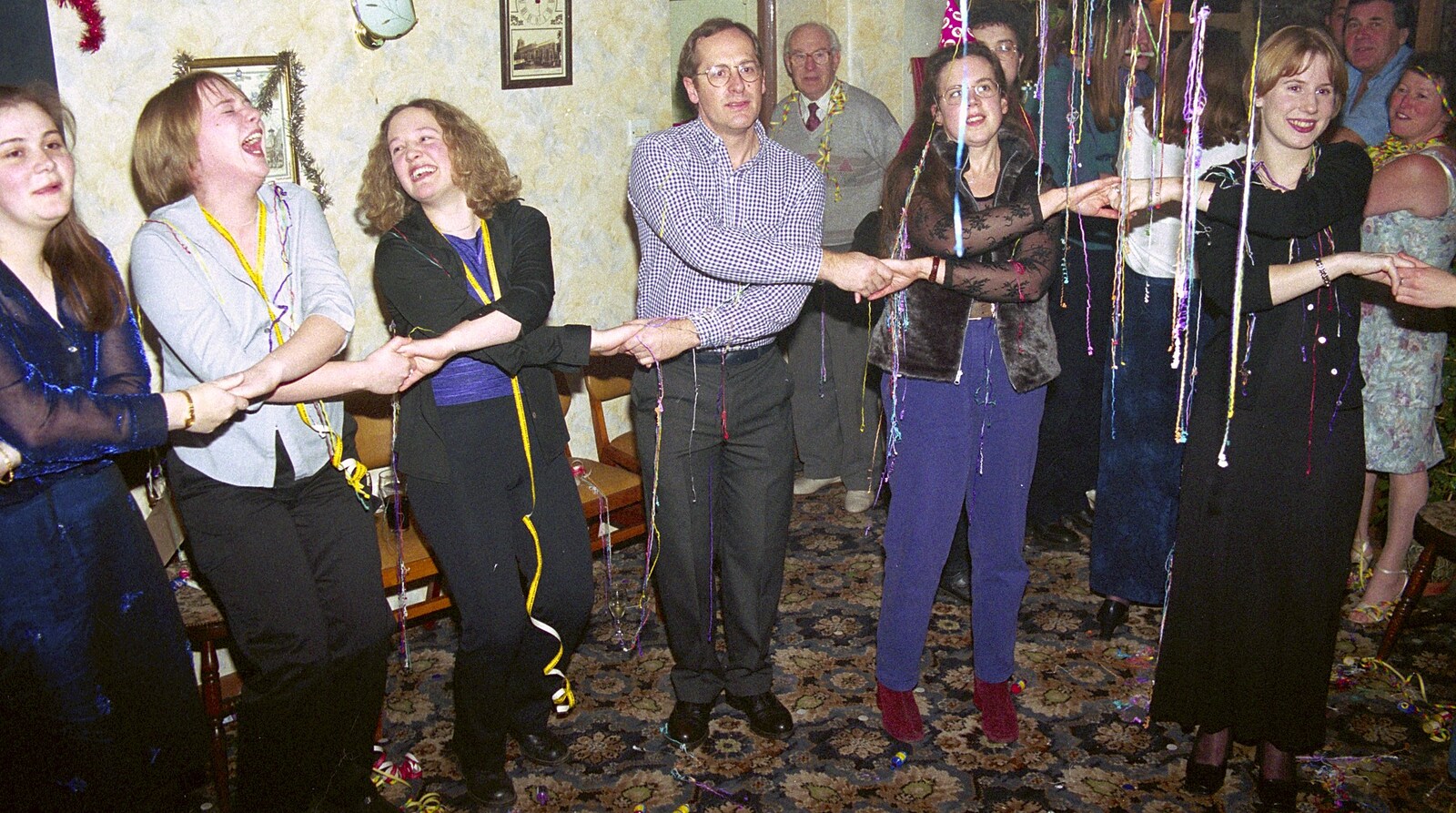 More Auld Lang Syne action from New Year's Eve at The Swan Inn, Brome, Suffolk - 31st December 1999
