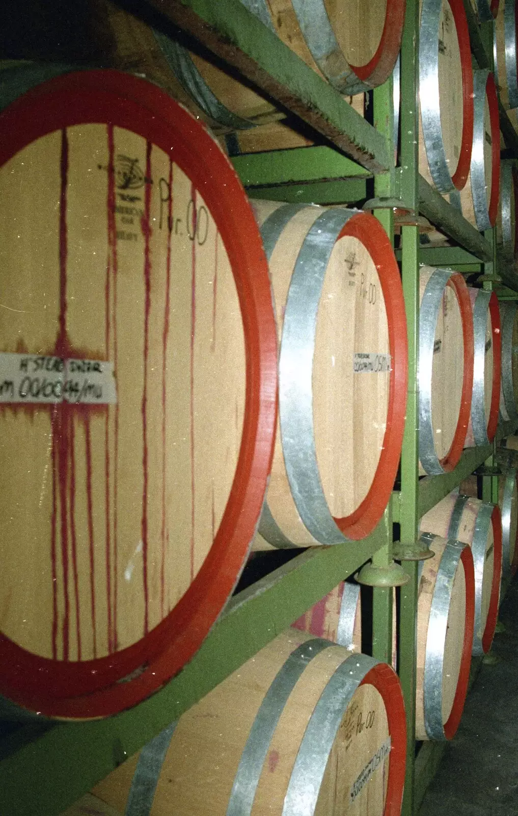 A close-up of wine barrels, from A Trip to the Zoo, Sydney, Australia - 7th April 2000