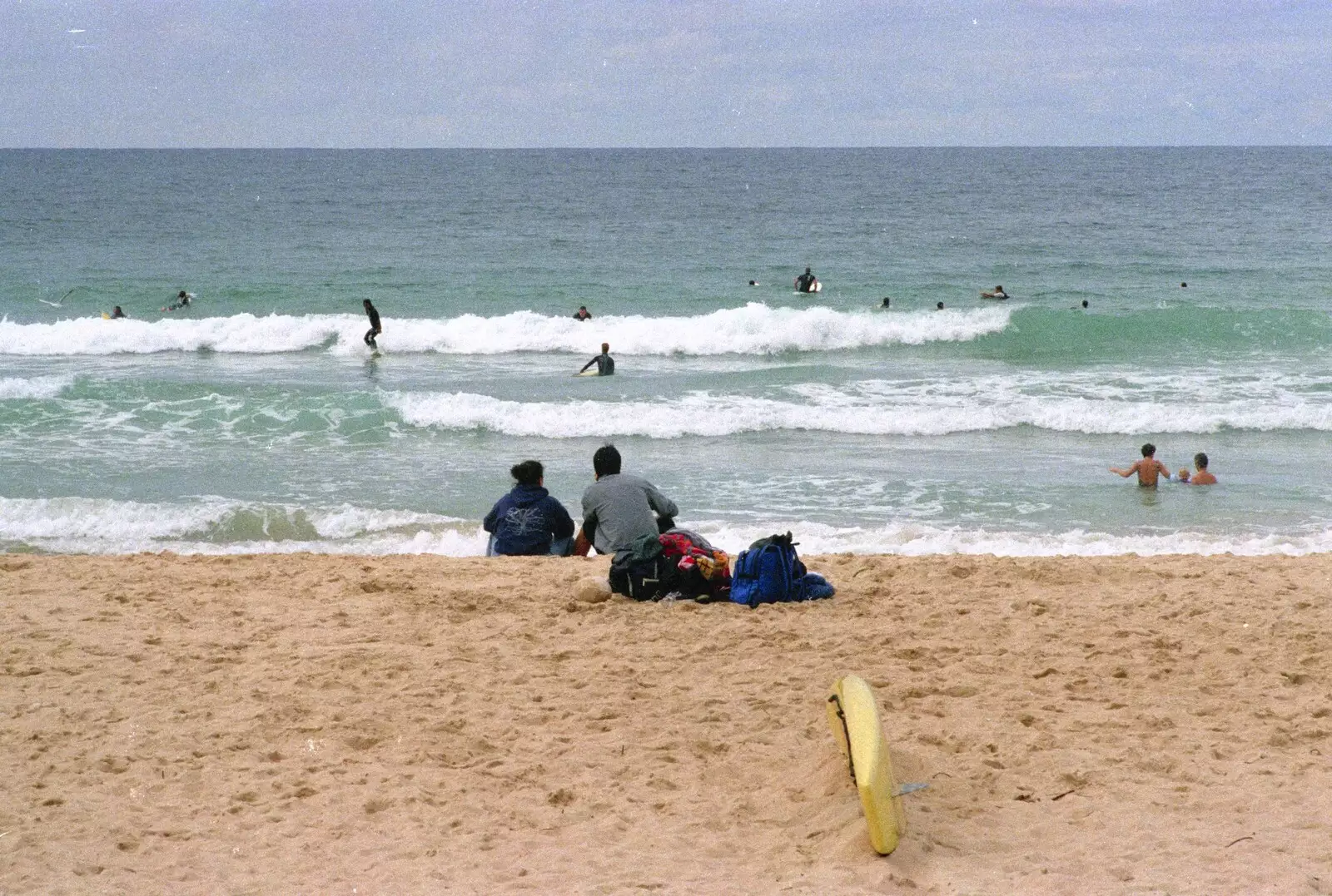 The beach at Manly, from A Trip to the Zoo, Sydney, Australia - 7th April 2000