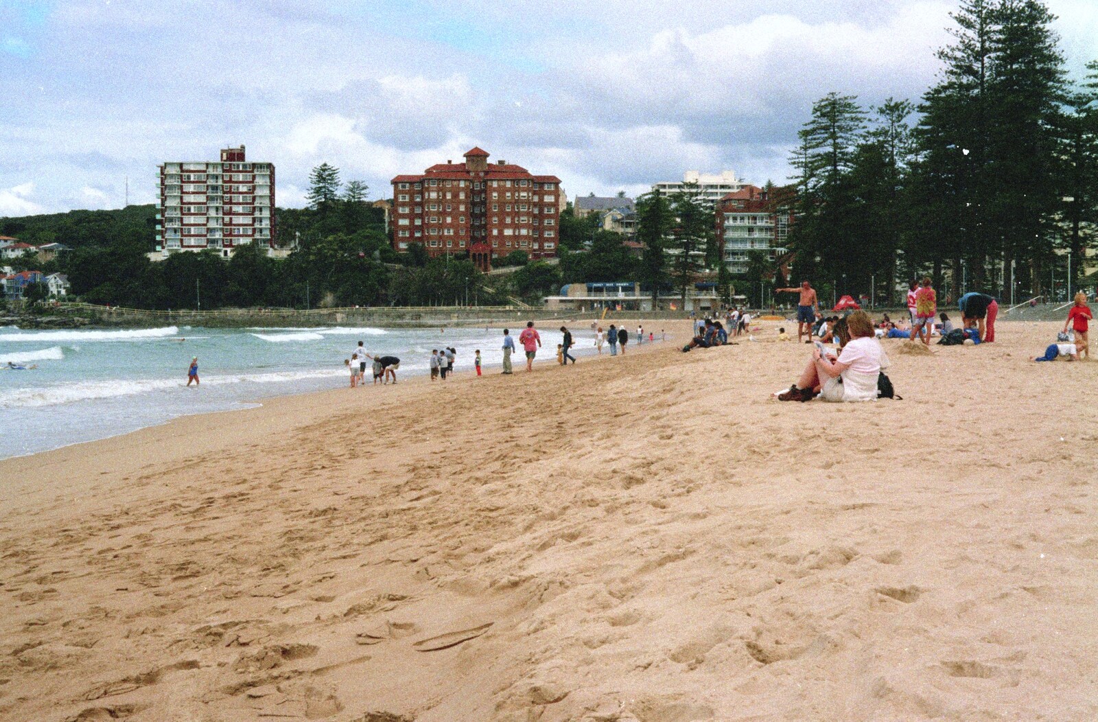 Manly beach from A Trip to the Zoo, Sydney, Australia - 7th April 2000
