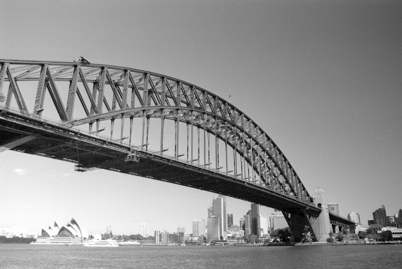 Black and white bridge from A Trip to the Zoo, Sydney, Australia - 7th April 2000