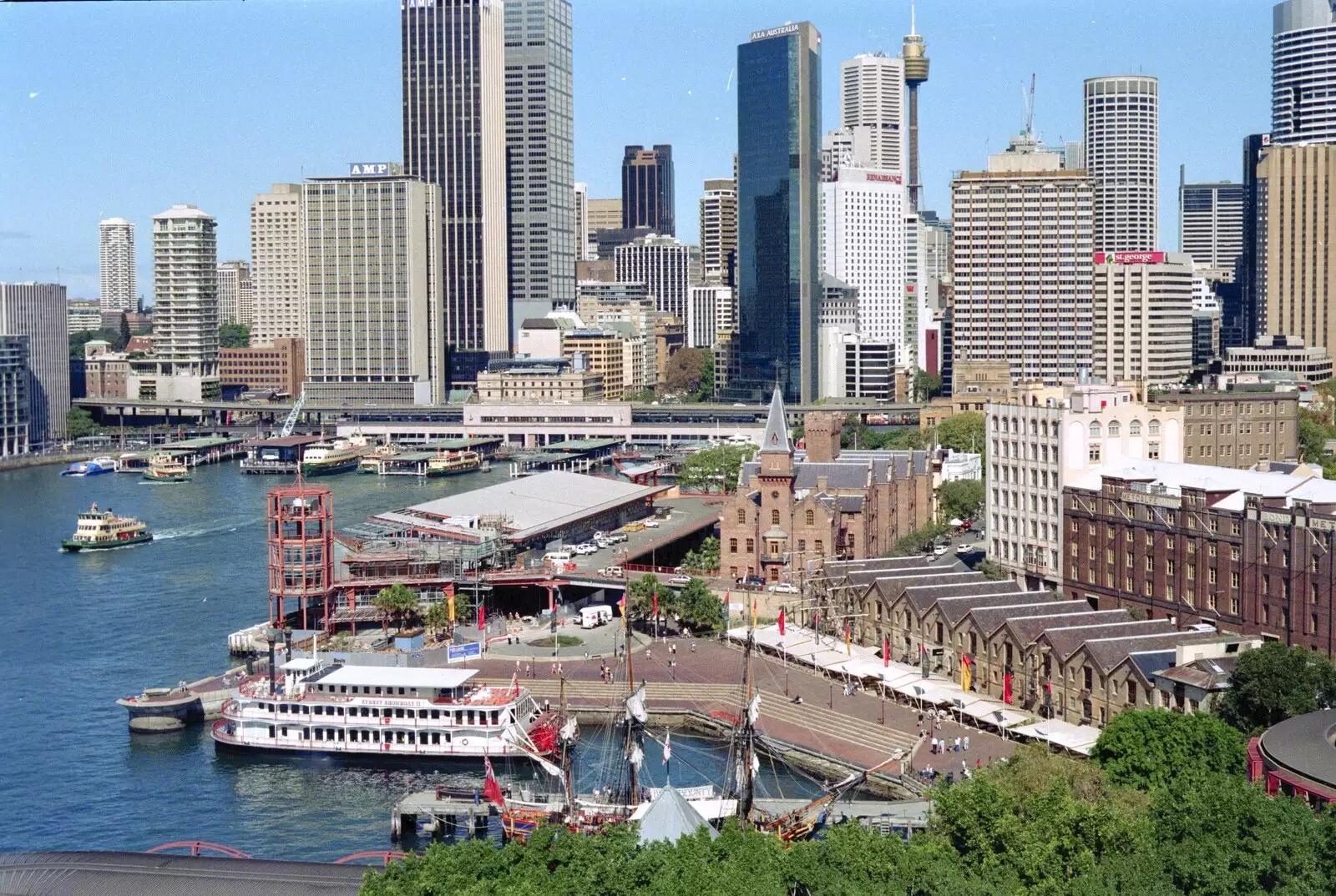 A clear view of Circular Quay and Sydney, from A Trip to the Zoo, Sydney, Australia - 7th April 2000