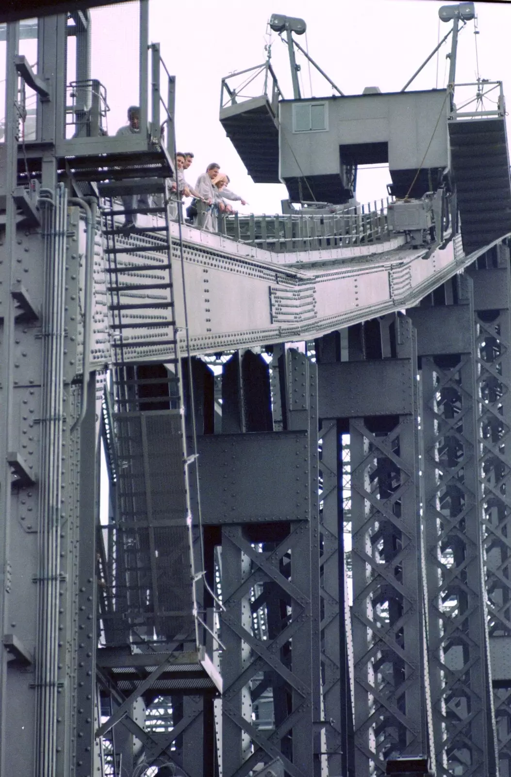 The ironwork of the harbour bridge, from A Trip to the Blue Mountains, New South Wales, Australia - 12th April 2000